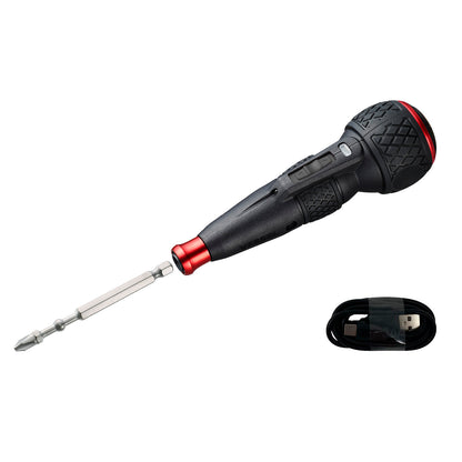 (US Model) VESSEL e‑ASSIST Screwdriver Higher Torque (USB-C) w/ 25PC. Bit Set