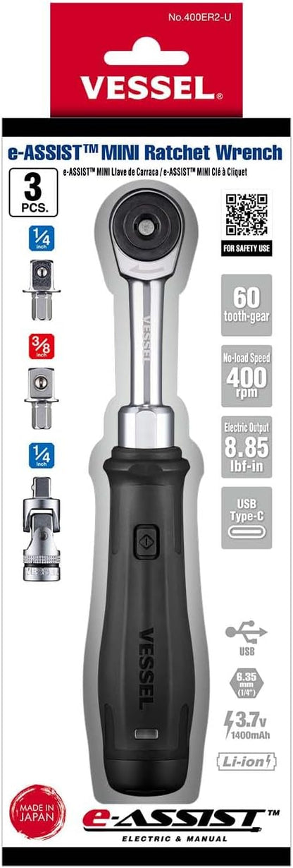 (US Model) VESSEL e‑ASSIST MINI Ratchet Wrench