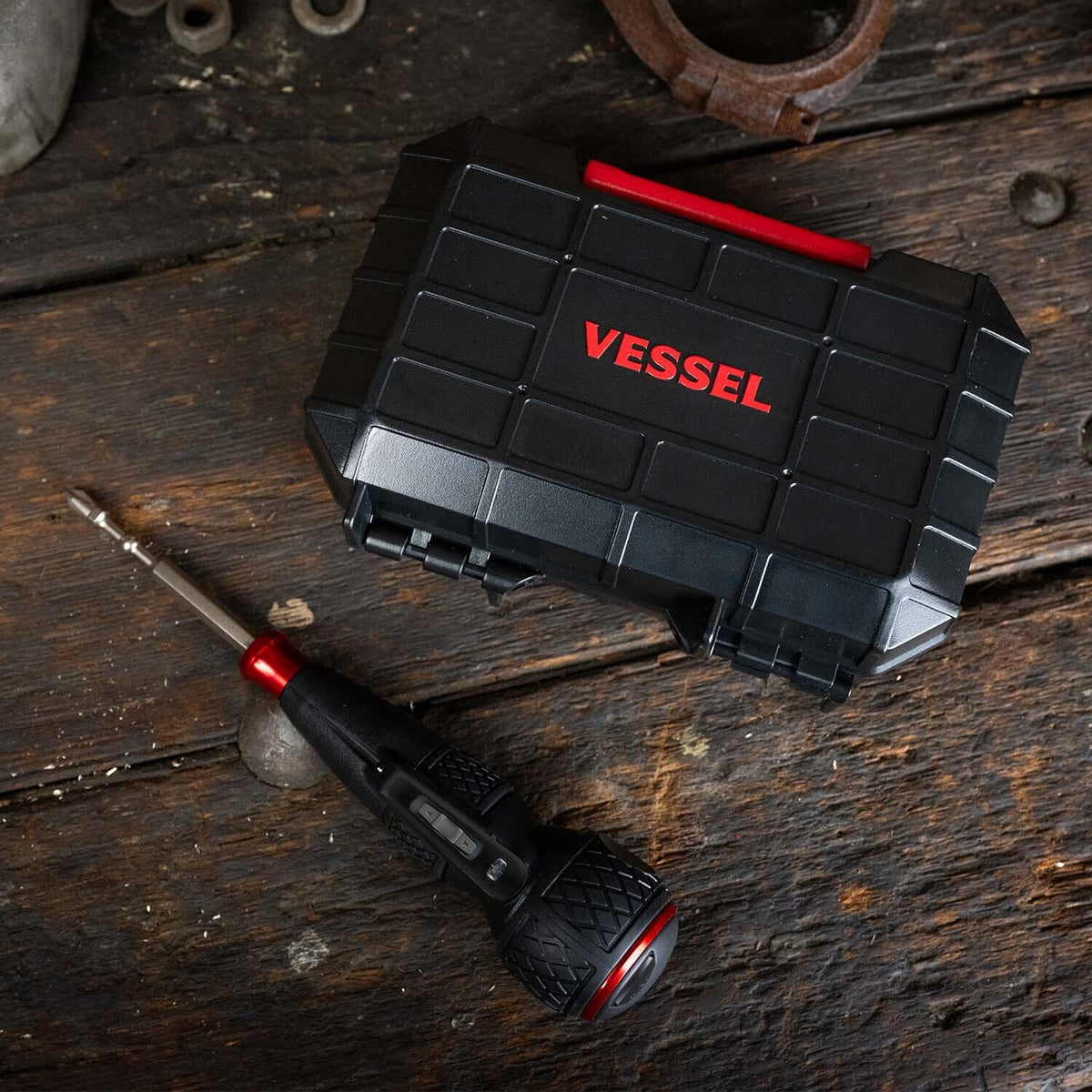 (US Model) VESSEL e‑ASSIST Screwdriver Higher Torque (USB-C) w/ 25PC. Bit Set